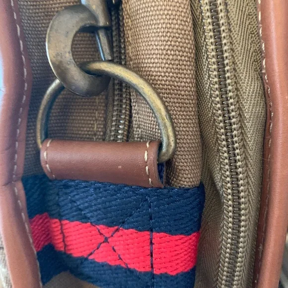 Tommy Hilfiger Classic canvas& leather messenger/laptop bag - Picture 5 of 15